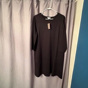 Beautiful, black shift dress.